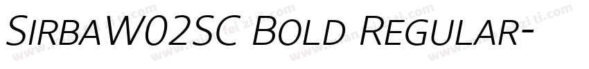 SirbaW02SC Bold Regular字体转换